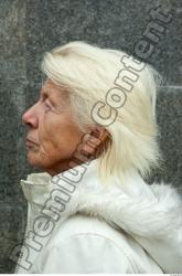 Head Woman White Casual Average Wrinkles